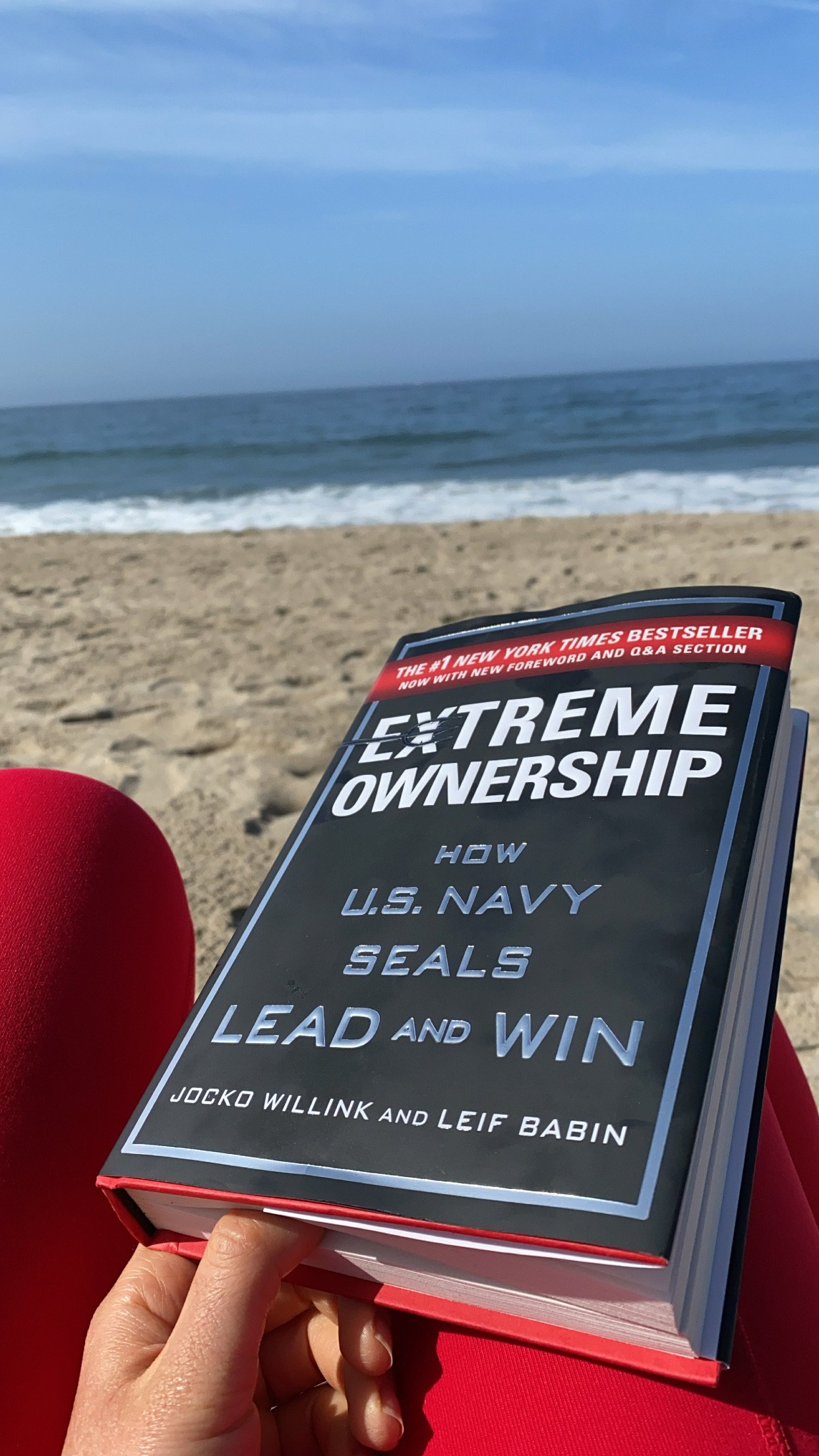 Extreme Ownership, Book, Beach, Sand